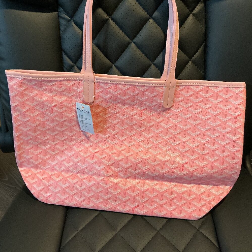 Pink Goyard Inspired Tote Bag ONLY – Designer Style Shopper (Not Authentic) 👛